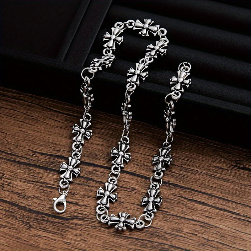 NO PURE SAINTS -CHROME HEARTS INSPIRED NECKLACE-