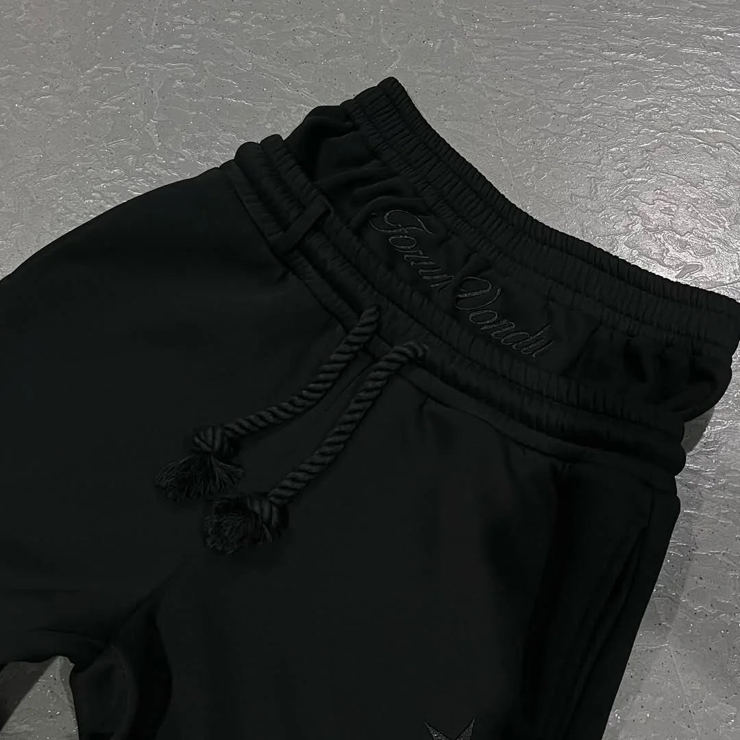 NO PURE SAINTS -DOUBLE WAISTED EMBROIDERED-