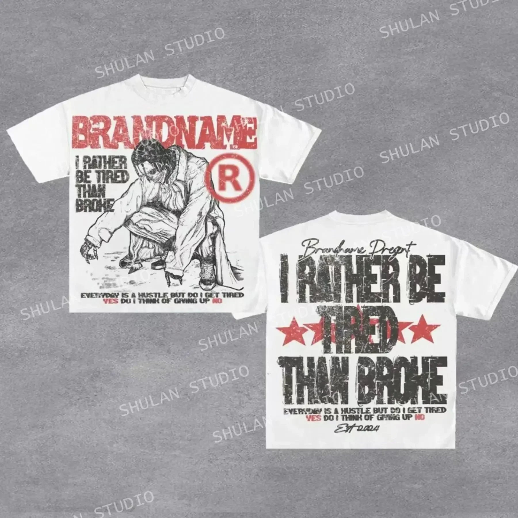 NO PURE SAINTS -"RATHER BE TIRED" TEE-