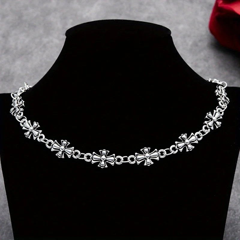 NO PURE SAINTS -CHROME HEARTS INSPIRED NECKLACE-