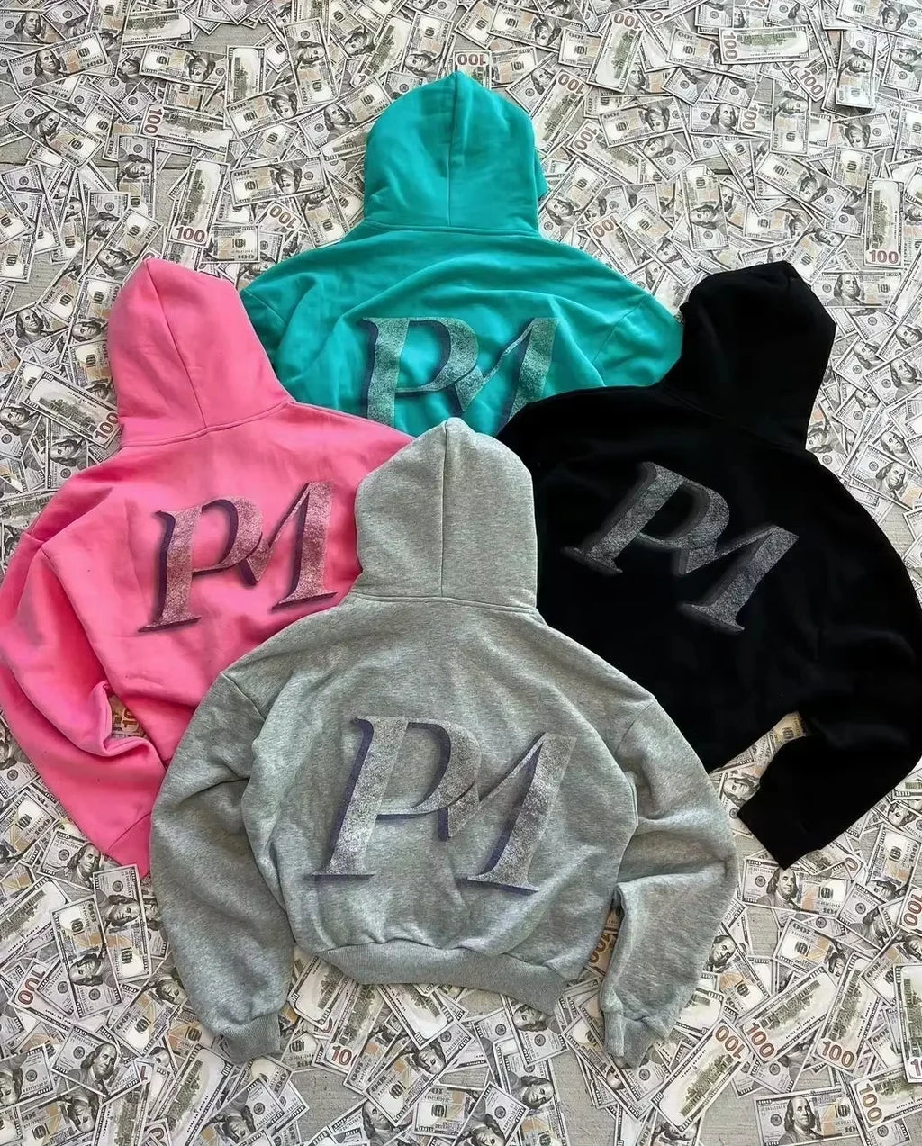 NO PURE SAINTS -"PM" HOODIE-
