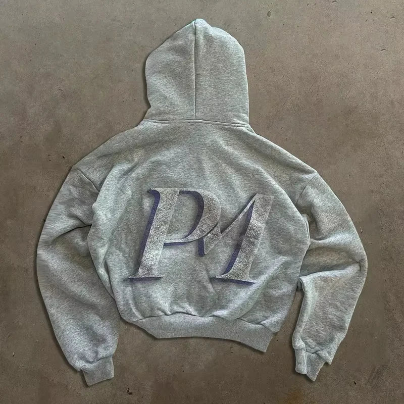 NO PURE SAINTS -"PM" HOODIE-