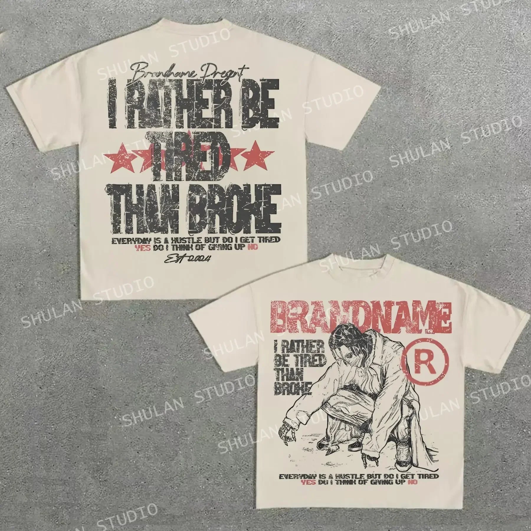 NO PURE SAINTS -"RATHER BE TIRED" TEE-